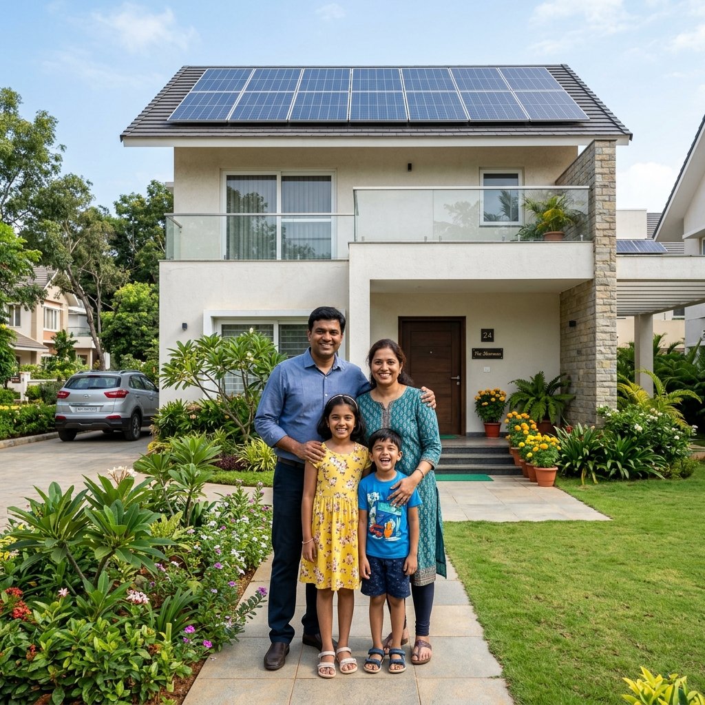 Rooftop solar on family home